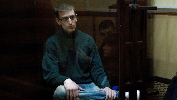 Грегуар Муто во время судебного заседания в Любомле, Украина. 21 мая 2018 Грегуар Муто во время судебного заседания в Любомле, Украина. 21 мая 2018