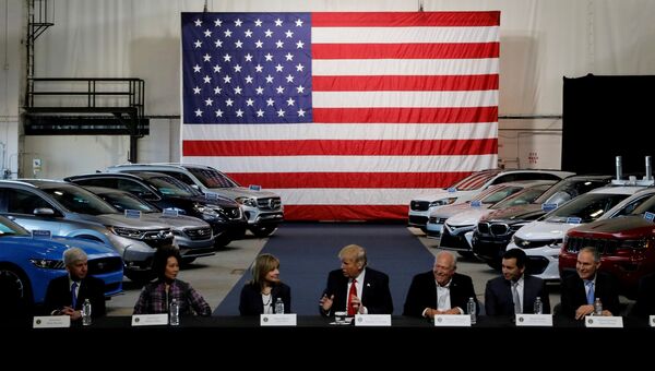 Встреча президента США Дональда Трампа с лидерами американской автомобильной промышленности Встреча президента США Дональда Трампа с лидерами американской автомобильной промышленности