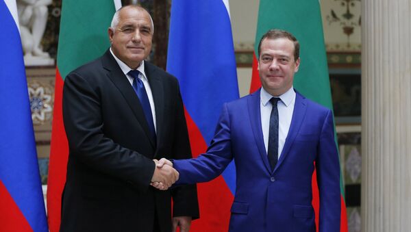 Премьер-министр РФ Дмитрий Медведев и премьер-министр Болгарии Бойко Борисов. Архивное фото Премьер-министр РФ Дмитрий Медведев и премьер-министр Болгарии Бойко Борисов. Архивное фото