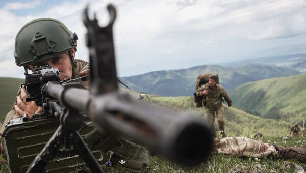 Учения военнослужащих Южного военного округа. Архивное фото Учения военнослужащих Южного военного округа. Архивное фото