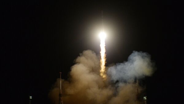 Запуск РН «Союз-2.1А» С ТГК «Прогресс МС-09» с космодрома Байконур Запуск РН «Союз-2.1А» С ТГК «Прогресс МС-09» с космодрома Байконур