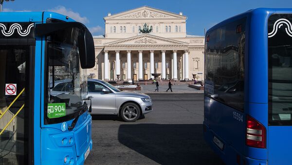 Автобусы в Москве. Архивное фото Автобусы в Москве. Архивное фото