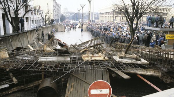 Баррикады в Вильнюсе. Январь 1991 Баррикады в Вильнюсе. Январь 1991