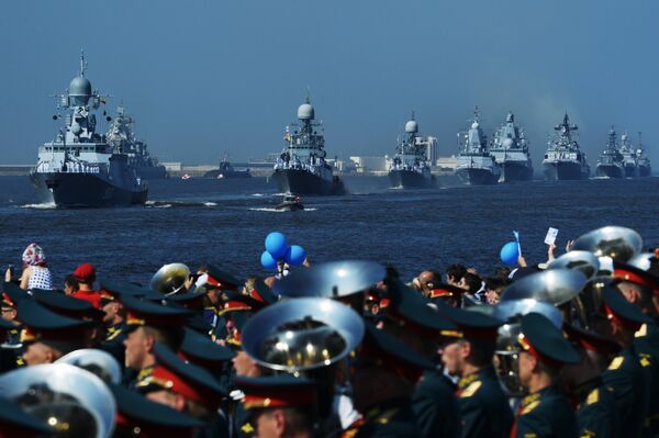 Корабли ВМФ России на главном военно-морском параде в Кронштадте. 29 июля 2018 Корабли ВМФ России на главном военно-морском параде в Кронштадте. 29 июля 2018