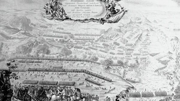 Семилетняя война 1756-1763 годов. Битва при Пальциге 12 июня 1759 года. Гравюра Н.Саблина Семилетняя война 1756-1763 годов. Битва при Пальциге 12 июня 1759 года. Гравюра Н.Саблина