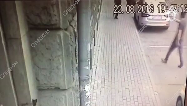 Нападение на полицейских в Москве. Кадры с камеры наблюдения Нападение на полицейских в Москве. Кадры с камеры наблюдения