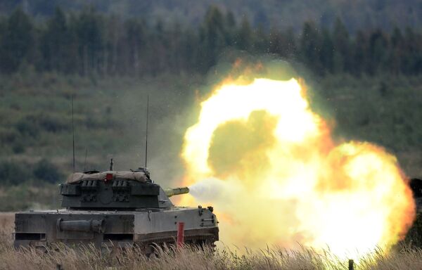 Стрельбы из авиадесантной самоходной противотанковой пушки Спрут-СДМ1 Стрельбы из авиадесантной самоходной противотанковой пушки Спрут-СДМ1