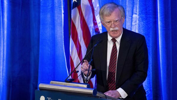 Советник президента США по национальной безопасности Джон Болтон во время выступления в Вашингтоне. 10 сентября 2018 Советник президента США по национальной безопасности Джон Болтон во время выступления в Вашингтоне. 10 сентября 2018