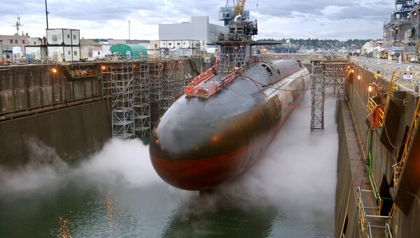 Подводная лодка USS Ohio готовится к ремонту и модернизации Подводная лодка USS Ohio готовится к ремонту и модернизации