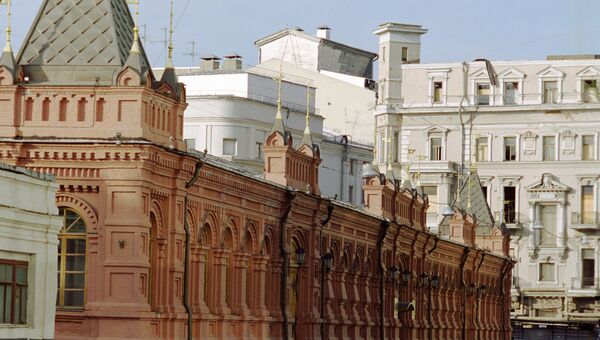 Здание Малого манежа в Георгиевском переулке Здание Малого манежа в Георгиевском переулке