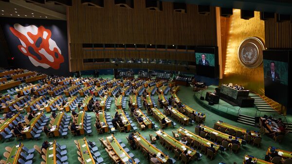 Министр иностранных дел Северной Кореи Ли Ен Хо обращается к 73-й Генеральной Ассамблее ООН. 29 сентября 2018 Министр иностранных дел Северной Кореи Ли Ен Хо обращается к 73-й Генеральной Ассамблее ООН. 29 сентября 2018