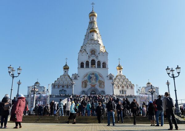 Минский храм-памятника во имя Всех святых и в память о жертвах, спасению Отечества нашего послуживших (Всехсвятская церковь). 14 октября 2018 Минский храм-памятника во имя Всех святых и в память о жертвах, спасению Отечества нашего послуживших (Всехсвятская церковь). 14 октября 2018
