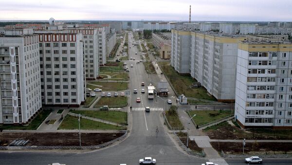 Проспект Мира. Город Когалым. Ханты-Мансийский автономный округ Проспект Мира. Город Когалым. Ханты-Мансийский автономный округ