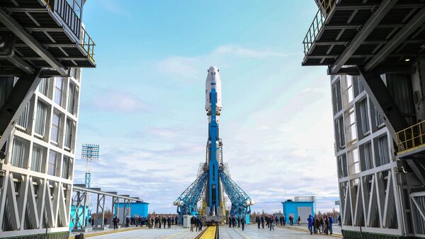 Ракета-носитель Союз-2.1а на космодроме Восточный