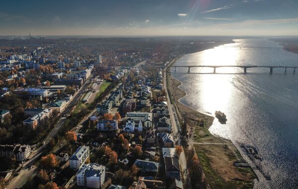 Река Волга в Костроме Река Волга в Костроме