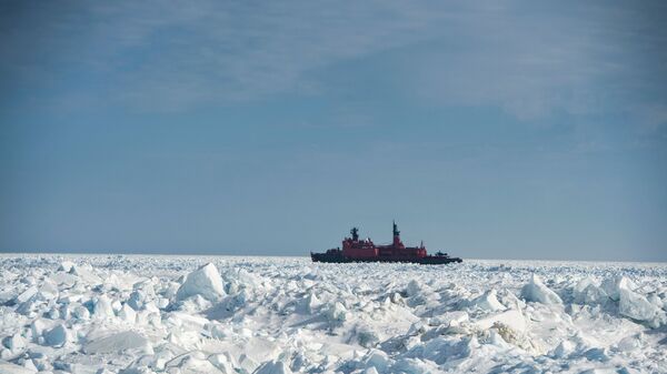 Атомный ледокол Ямал в Карском море Атомный ледокол Ямал в Карском море