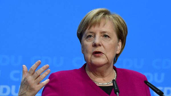 Канцлер Германии Ангела Меркель на пресс-конференции в Берлине, Германия. 29 октября 2018 Канцлер Германии Ангела Меркель на пресс-конференции в Берлине, Германия. 29 октября 2018