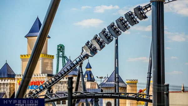 Крупнейший в Европе аттракцион с горками Mega Coaster Hyperion, находящийся в Польше Крупнейший в Европе аттракцион с горками Mega Coaster Hyperion, находящийся в Польше