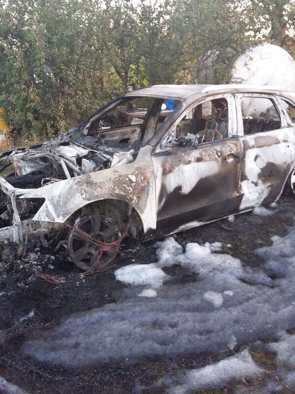 Сожженный автомобиль Сожженный автомобиль