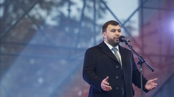 Исполняющий обязанности главы ДНР Денис Пушилин Исполняющий обязанности главы ДНР Денис Пушилин