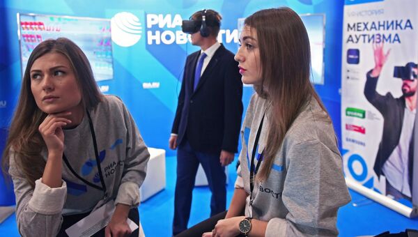 Стенд МИА Россия сегодня на Неделе российского интернета RIW-2018 Стенд МИА Россия сегодня на Неделе российского интернета RIW-2018