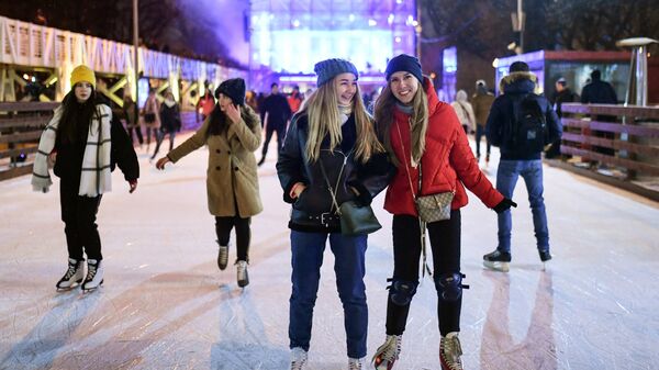 Открытие катка в Парке Горького Открытие катка в Парке Горького