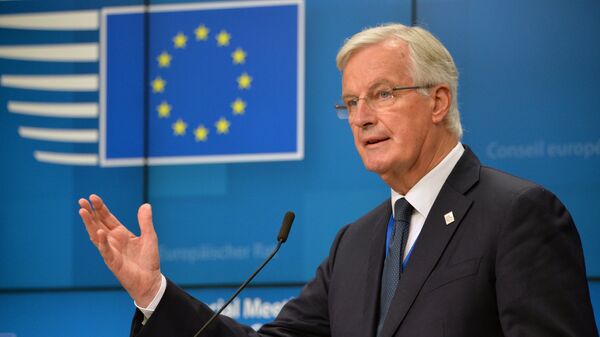 Глава делегации ЕС на переговорах по Brexit Мишель Барнье Глава делегации ЕС на переговорах по Brexit Мишель Барнье