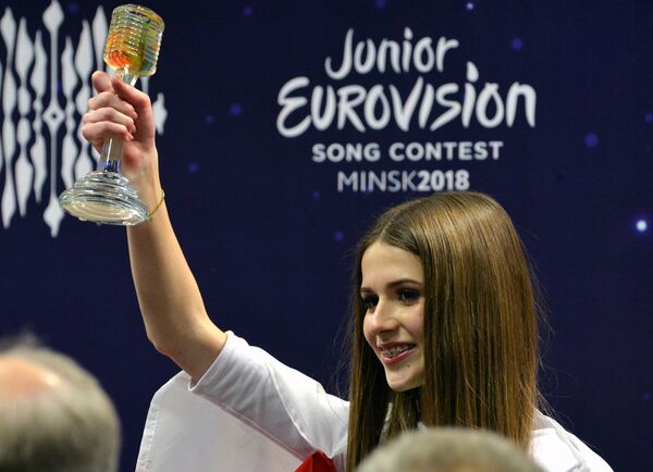 Победительница Детского Евровидения 2018, представительница Польши Роксана Вегель Победительница Детского Евровидения 2018, представительница Польши Роксана Вегель