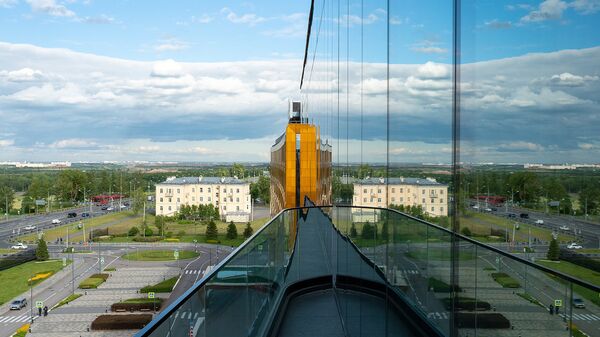 Вид из отеля около Конгрессно-выставочного центра, Санкт-Петербург Вид из отеля около Конгрессно-выставочного центра, Санкт-Петербург