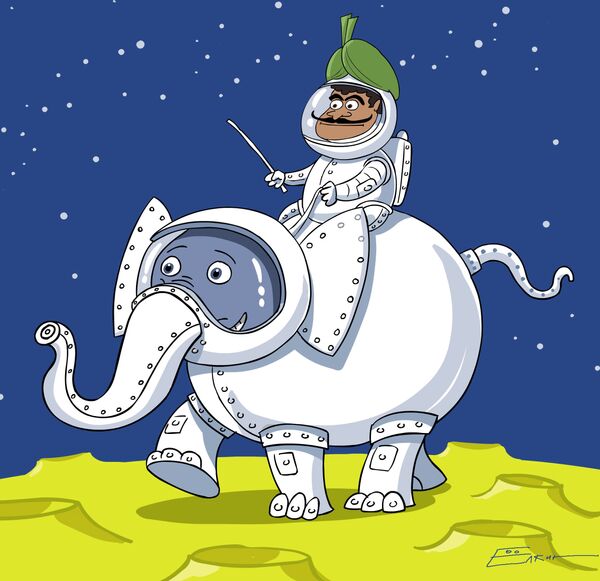Смешные рисунки космонавтов, новым годом