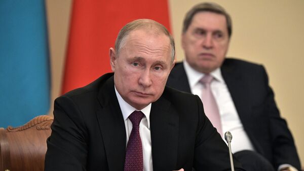 Президент РФ Владимир Путин на заседании Высшего Евразийского экономического совета в Санкт-Петербурге Президент РФ Владимир Путин на заседании Высшего Евразийского экономического совета в Санкт-Петербурге
