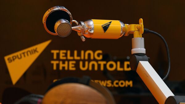Павильон Международного информационного агентства и радио Sputnik на площадке IV Восточного экономического форума во Владивостоке Павильон Международного информационного агентства и радио Sputnik на площадке IV Восточного экономического форума во Владивостоке