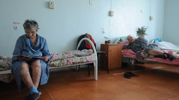 Пациентки Шимской центральной районной больницы в одной из палат учреждения Пациентки Шимской центральной районной больницы в одной из палат учреждения