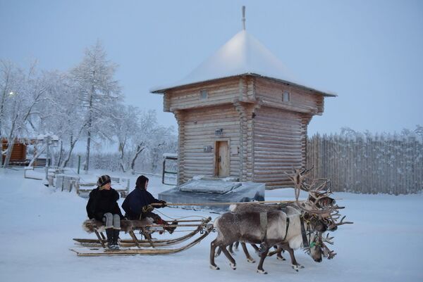 Посещение участниками медиаконгресса культурно-исторического комплекса «Обдорский острог» Посещение участниками медиаконгресса культурно-исторического комплекса «Обдорский острог»