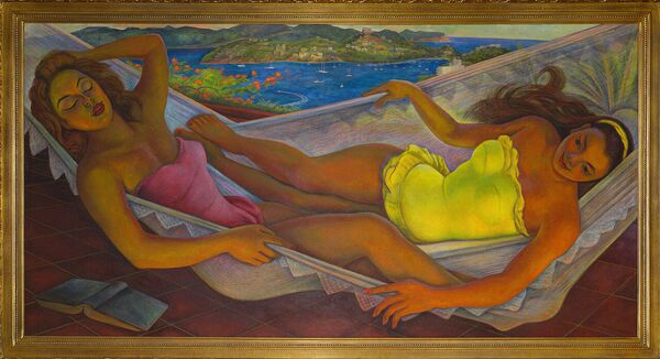 Диего Ривера. Гамак. 1956 год. Музей Долорес Ольмедо Диего Ривера. Гамак. 1956 год. Музей Долорес Ольмедо