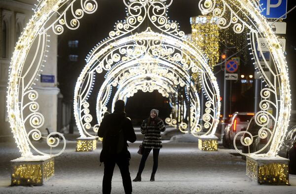 Новогоднее украшение Москвы Новогоднее украшение Москвы