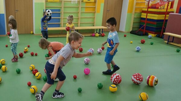 Дети в одном из детских садов Дети в одном из детских садов