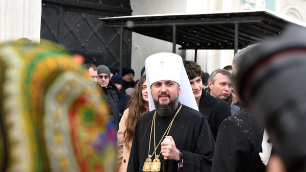 Предстоятель новой Украинской православной церкви Киевского патриархата митрополит Киевский и всея Украины Епифаний в Киеве Предстоятель новой Украинской православной церкви Киевского патриархата митрополит Киевский и всея Украины Епифаний в Киеве