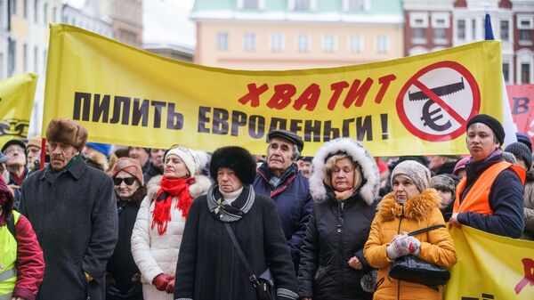 Участники марша за социальную справедливость в Риге. 12 января 2019 Участники марша за социальную справедливость в Риге. 12 января 2019