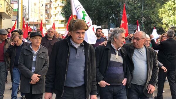 Участники демонстрации в Бейруте. 20 января 2019 Участники демонстрации в Бейруте. 20 января 2019
