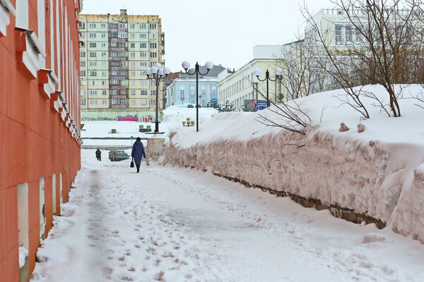 Майский снегопад в Норильске