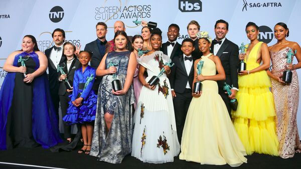 Актеры сериала Это мы на церемонии вручении премии Гильдии киноактеров США Актеры сериала Это мы на церемонии вручении премии Гильдии киноактеров США