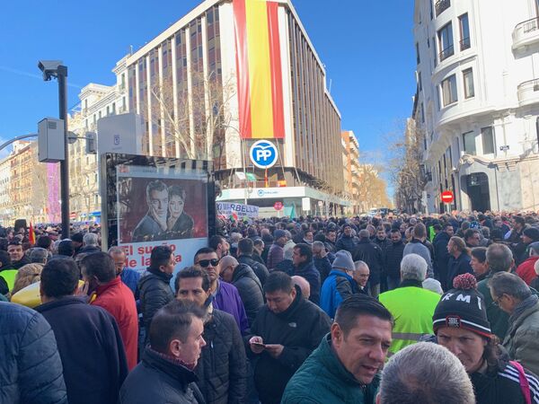 Забастовка таксистов в Мадриде Забастовка таксистов в Мадриде