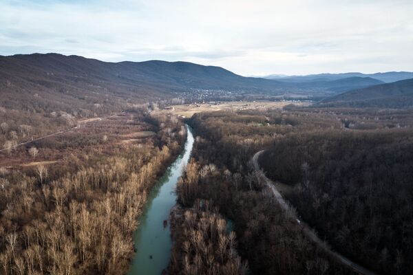 Река Псекупс и село Безымянное в Краснодарском крае Река Псекупс и село Безымянное в Краснодарском крае