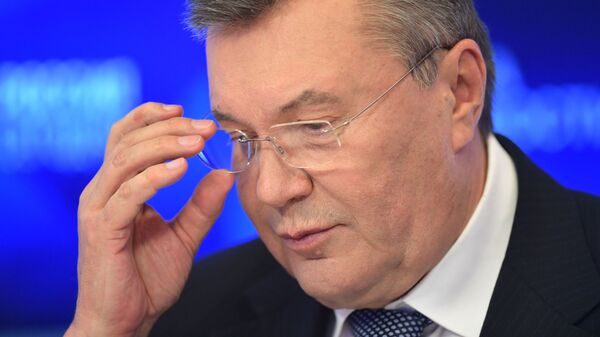 Бывший президент Украины Виктор Янукович на пресс-конференции в МИА Россия сегодня Бывший президент Украины Виктор Янукович на пресс-конференции в МИА Россия сегодня