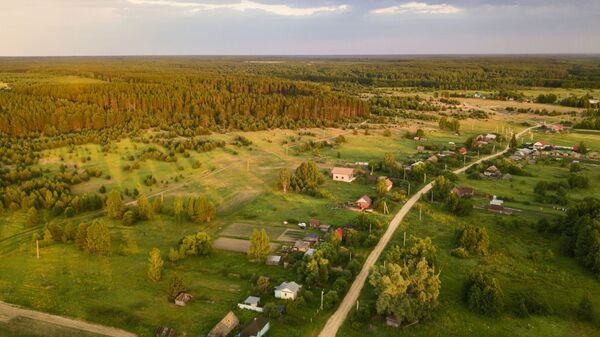 Вид на российский поселок Вид на российский поселок
