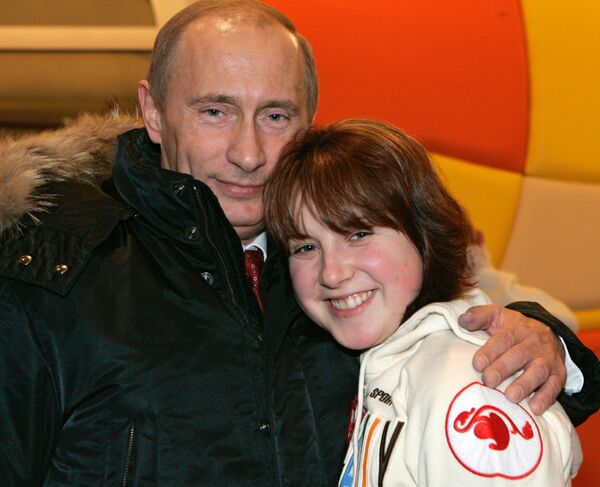 Владимир Путин и Ирина Слуцкая Владимир Путин и Ирина Слуцкая