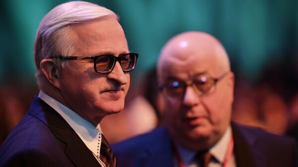 Президент Российского союза промышленников и предпринимателей Александр Шохин на Российском инвестиционном форуме в Сочи Президент Российского союза промышленников и предпринимателей Александр Шохин на Российском инвестиционном форуме в Сочи