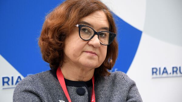 Генеральный директор Государственной Третьяковской галереи Зельфира Трегулова на стенде МИА Россия сегодня на Российском инвестиционном форуме в Сочи Генеральный директор Государственной Третьяковской галереи Зельфира Трегулова на стенде МИА Россия сегодня на Российском инвестиционном форуме в Сочи