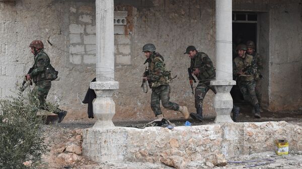 Передовые позиции сирийской армии на передовых позициях в районе Алеппо Передовые позиции сирийской армии на передовых позициях в районе Алеппо